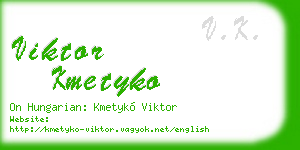 viktor kmetyko business card